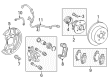 Scion tC Brake Caliper Bracket Diagram - 47821-21030