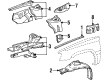 Toyota Tercel Wheelhouse Diagram - 53876-16020