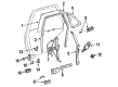 Toyota Camry Rear Passenger Door Handle Latch Diagram - 69050-33010