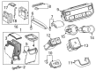 Toyota Highlander Center Console Base Diagram - 58810-0E360-C1