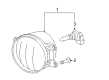 Toyota 4Runner Fog Light Diagram - 81220-0W040