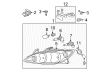 Toyota Headlight Diagram - 81110-06180