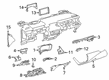 Toyota Corolla Dash Panel Vent Portion Covers Diagram - 55606-02250