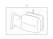 Toyota Land Cruiser Car Mirror Diagram - 87910-60801-C0