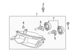 Toyota Solara Headlight Diagram - 81150-AA050