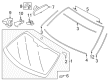 Toyota 86 Car Mirror Diagram - SU003-03184