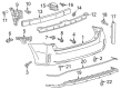 Toyota Prius V Bumper Cover Diagram - 52159-47912
