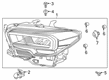 Toyota Tacoma Headlight Diagram - 81150-04300