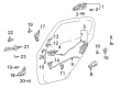 Toyota Echo Exterior Door Handle Diagram - 69240-52020-E0
