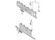 Toyota Pickup Grille Diagram - 53111-89125