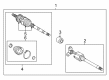 Toyota Highlander CV Joint Diagram - 43030-0W060