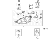Toyota Sienna Headlight Diagram - 81150-AE030