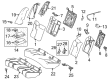 Toyota Camry Cup Holder Diagram - 72806-33100-E1