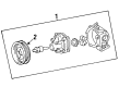 Toyota Water Pump Pulley Diagram - 16173-10012