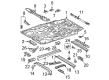Toyota Sienna Front Cross-Member Diagram - 57104-08020
