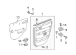 Scion xB Weather Strip Diagram - 68173-52040