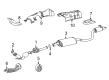 Toyota Highlander Exhaust Pipe Diagram - 17430-F0300