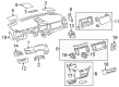 Toyota Sienna Cup Holder Diagram - 55620-08010-C1