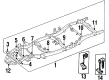 Toyota Pickup Front Cross-Member Diagram - 51201-35240