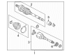 Toyota Prius Axle Shaft Diagram - 43420-47021