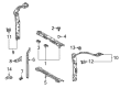 Toyota Highlander Front Cross-Member Diagram - 57104-0E070