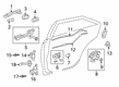 Toyota Camry Exterior Door Handle Diagram - 69211-06090-D2