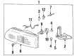 Toyota Previa Headlight Diagram - 81110-28300