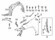 Toyota Fender Diagram - 53801-02170