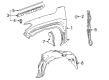 Toyota 4Runner Wheelhouse Diagram - 53876-35130
