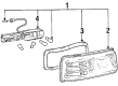Toyota Supra Light Socket Diagram - 81565-14651