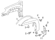 Toyota 4Runner Mud Flaps Diagram - 76622-35060