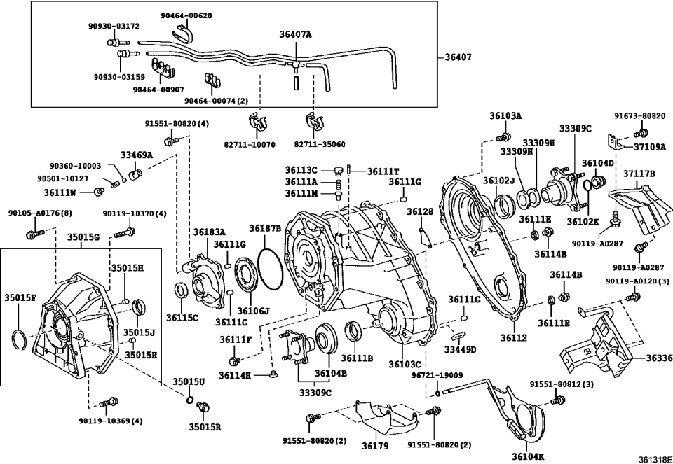 Toyota 90119-A0287 Bolt, With Washer