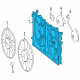 Toyota Prius AWD-e Fan Shroud Diagram - 16711-24170