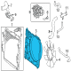 Toyota Sequoia Fan Shroud Diagram - 16711-F4010