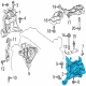 Toyota Prius AWD-e Engine Mount Diagram - 12372-24090