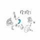 Toyota Previa Brake Shoe Set Diagram - 46550-44010