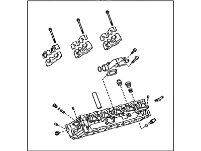 Toyota 11101-80016 Head Sub-Assembly, Cylinder 11101-80016 Toyota Head Sub-Assembly, Cylinder Illustration 1 of 1