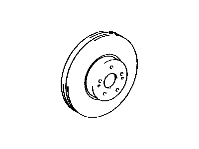 Toyota 43512-50240 Disc, Front 43512-50240 Toyota Disc, Front Illustration 1 of 1