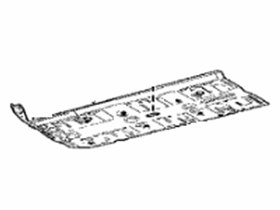58111-07050 Toyota Pan, Front Floor, Passenger Side Illustration 1 of 1