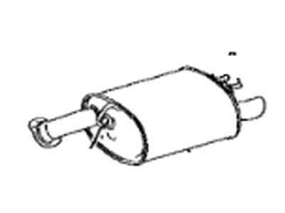 17440-F0181 Toyota Pipe Assembly, Exhaust Tail Illustration 1 of 1