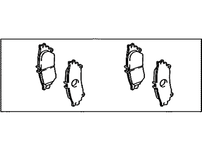 Toyota bZ4X Brake Pads - 04466-30410