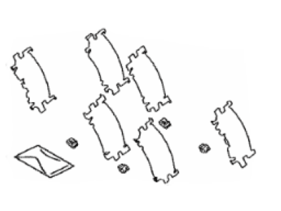 Toyota 04946-33090 Shim Kit, Anti Squeal(For Rear Disc Brake)
