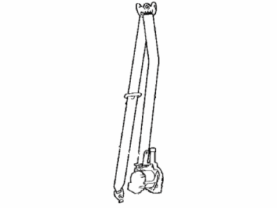 Toyota 73210-50590-C1 Belt Assembly, Front Seat Outer, Passenger Side
