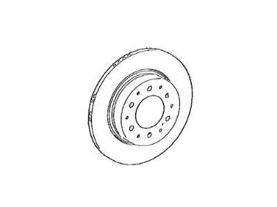 Toyota Land Cruiser Brake Rotor - 42431-60350