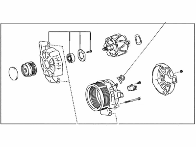 Toyota 27060-25020 Alternator Assembly
