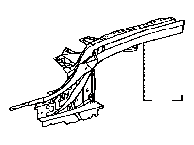 Toyota 57602-33041 Rear Side Rail