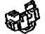 Toyota 82610-33100 Block Assembly, Fuse, Passenger Side