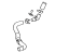 Toyota 16057-F0010 Radiator Hose, Upper Driver Side