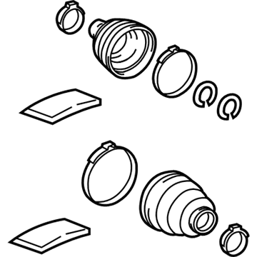 Toyota 04428-78030 Boot Kit, Driver Side