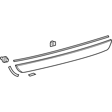 Toyota 76802-0R030 Lower Trim, Gray